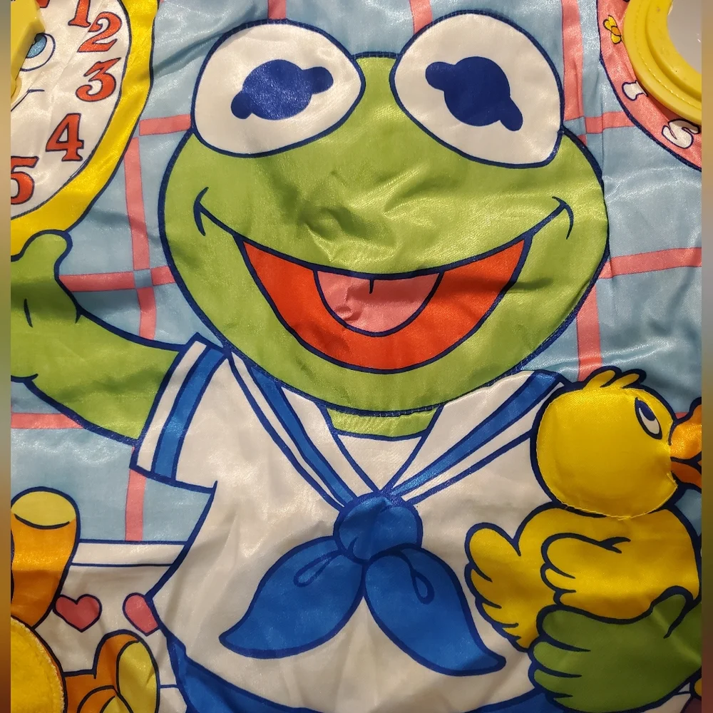 Vintage 1989 Muppet Babies Kermit The Frog Colorful Play Mat